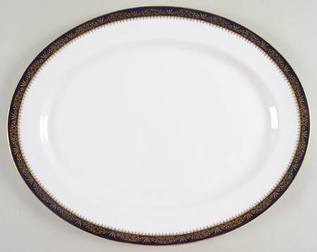 Balmoral Blue 15" Oval Serving Platter