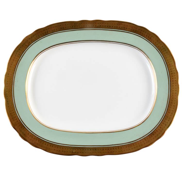 Berkeley (Scalloped) 11" Oval Serving Platter by John  Aynsley & Sons