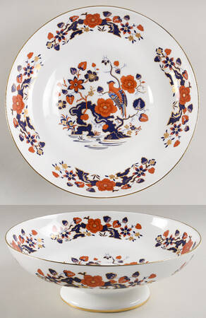 Bird of Paradise Large Footed Salad Serving Bowl