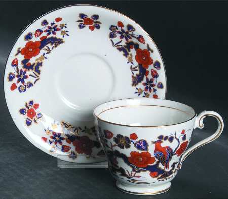 Bird of Paradise Footed Cup & Saucer Set