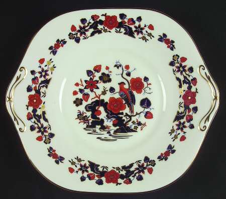 Bird of Paradise Handled Cake Plate