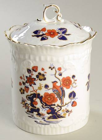 Bird of Paradise Biscuit Barrel & Lid