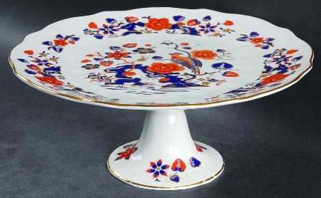 Bird of Paradise 10" Diameter Pedestal Cake Stand