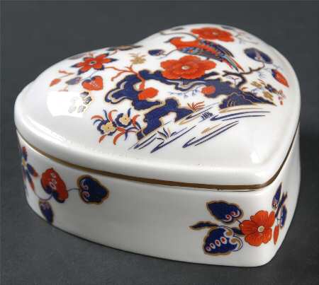 Bird of Paradise Heart Shape Box & Lid