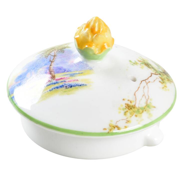 Bluebell Time (Green Trim) Lid for Coffee Pot