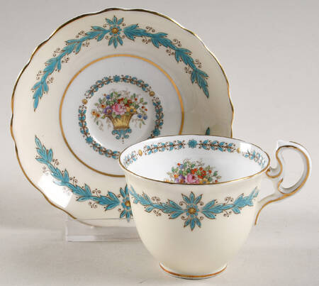 Cambridge (Scalloped) Flat Demitasse Cup & Saucer Set
