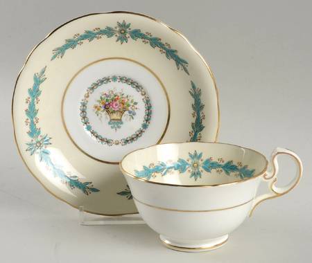 Cambridge (Scalloped) Footed Cup & Saucer Set