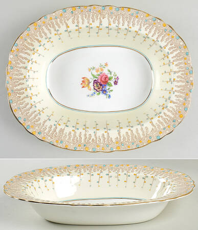 Carlton 10" Oval Vegetable Bowl