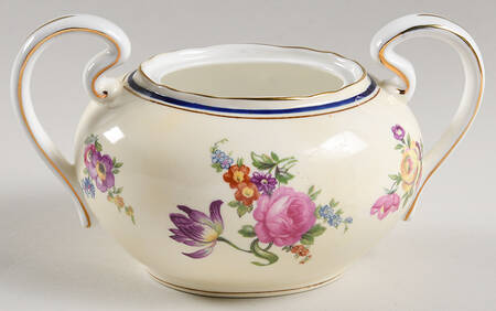 Claridge (Cobalt Border) Sugar Bowl No Lid