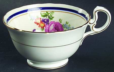 Claridge (Cobalt Border) Footed Cup