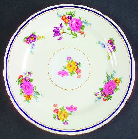 Claridge (Cobalt Border) Salad Plate