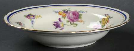 Claridge (Cobalt Border) Rim Soup Bowl