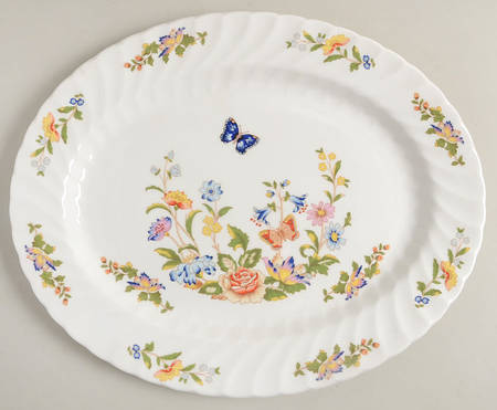 Cottage Garden 13" Oval Serving Platter