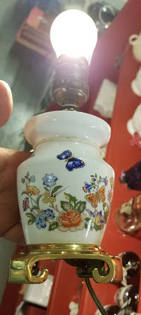 Cottage Garden 8" Electric Lamp No Shade