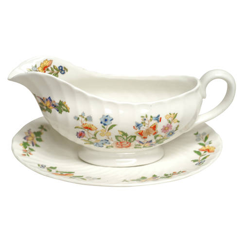 Cottage Garden Gravy Boat & Underplate