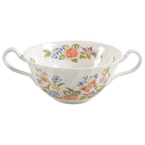 Cottage Garden Flat Cream Soup Bowl