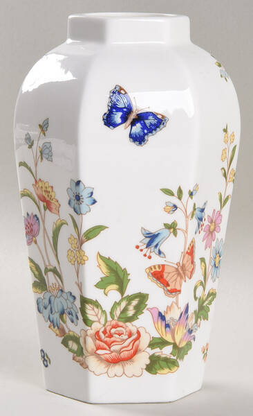 Cottage Garden Large Hexagonal Ginger Jar No Lid