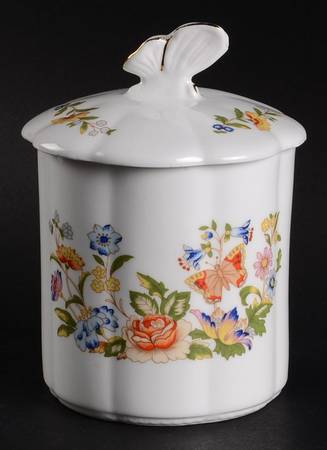 Cottage Garden Covered Petite Jar & Lid