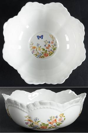 Cottage Garden 9" Scalloped Bowl