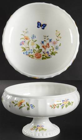 Cottage Garden Round Compote (Height X Width)