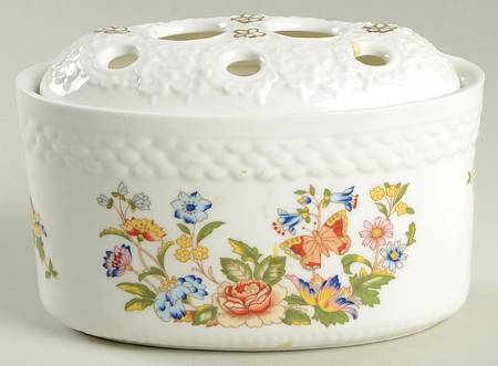 Cottage Garden Vase & Frog/Grid