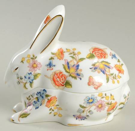 Cottage Garden Rabbit Box & Lid