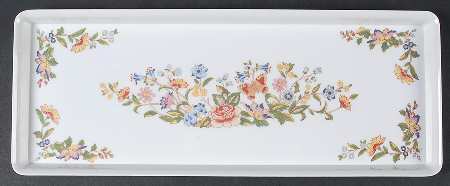 Cottage Garden Plastic Rectangular Tray