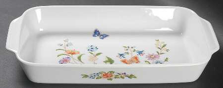 Cottage Garden 13"  Rectangular Baker
