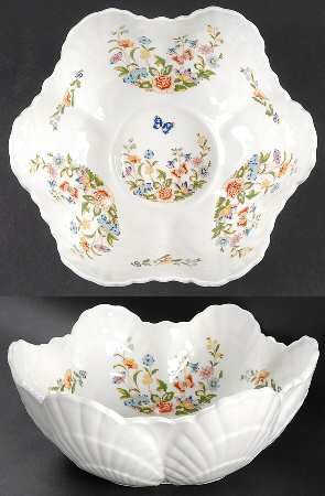 Cottage Garden Shell Shaped Bowl