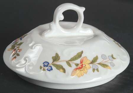 Cottage Garden Lid for Biscuit Barrel