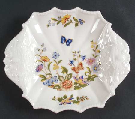 Cottage Garden 8" Handled Square Bon Bon