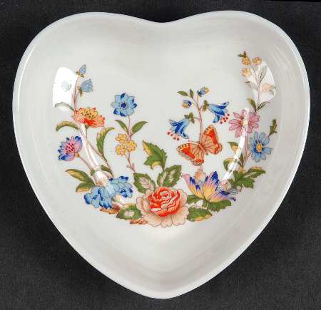 Cottage Garden Heart Shaped Dish