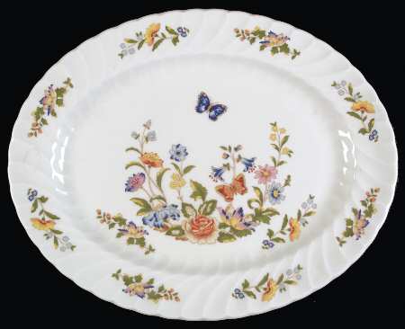 Cottage Garden 13" Oval Serving Platter