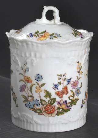 Cottage Garden Biscuit Barrel & Lid