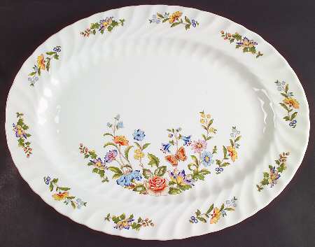 Cottage Garden 15" Oval Serving Platter