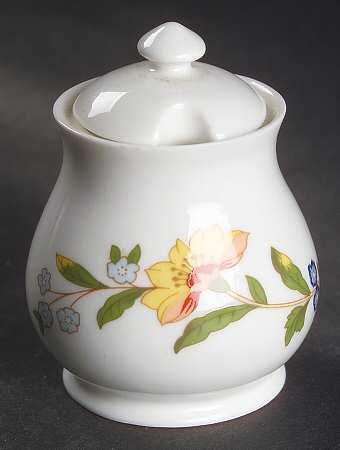 Cottage Garden Mustard Jar & Lid