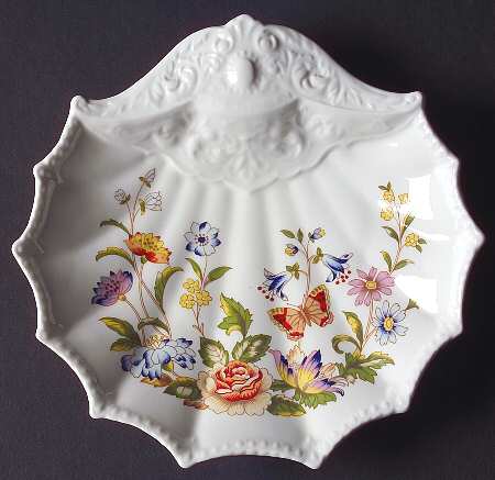 Cottage Garden 8" Shell Shaped Dish