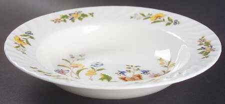 Cottage Garden Rim Soup Bowl