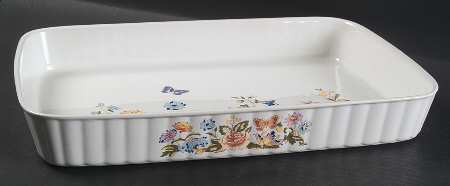 Cottage Garden 15" Rectangular Baker Oven To Table