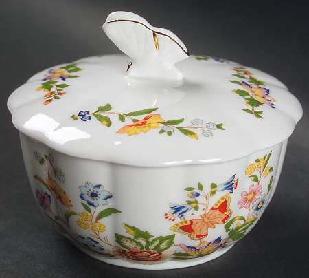 Cottage Garden Powder Box with Lid