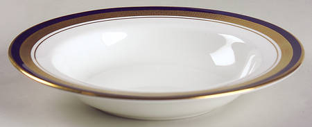 Cobalt Royale Rim Soup Bowl