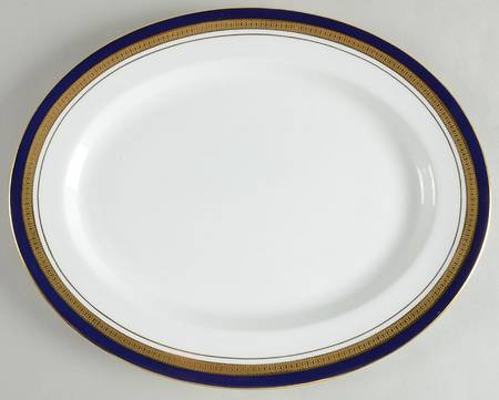 Cobalt Royale 13" Oval Serving Platter