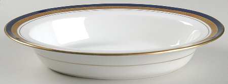 Cobalt Royale 10" Oval Vegetable Bowl