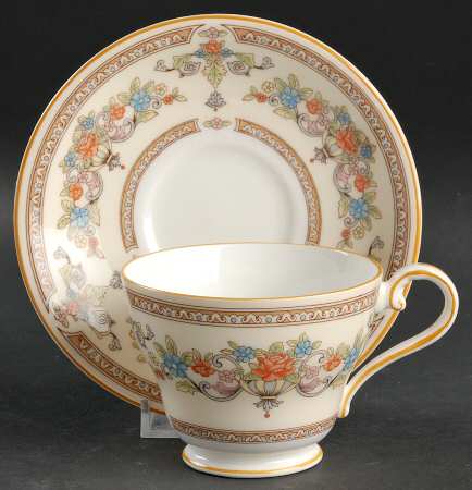 Devonshire Footed Cup & Saucer Set