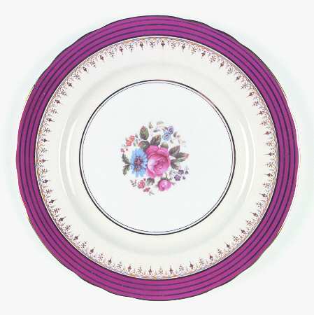 Dorchester Maroon (Floral Cneter) by John  Aynsley &amp; Sons
