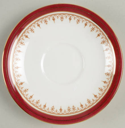 Durham Maroon (Smooth) Saucer for Footed Cup