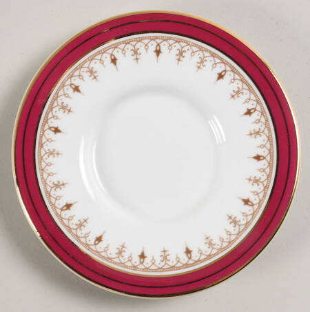 Durham Maroon (Smooth) Saucer for Demitasse Cup