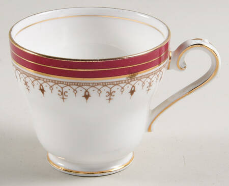 Durham Maroon (Smooth) Footed Demitasse Cup