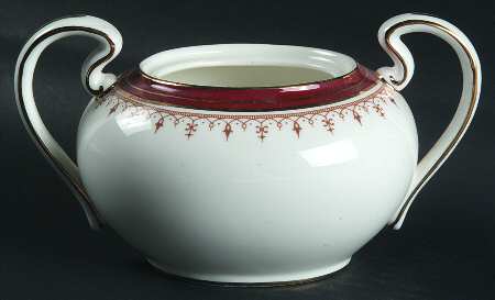 Durham Maroon (Smooth) Sugar Bowl No Lid