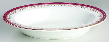Durham Maroon (Smooth) 10" Oval Vegetable Bowl